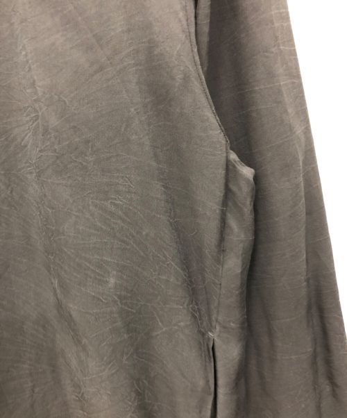 ATON（エイトン）ATON (エイトン) 京都吊り染め シルクシャツ ブラック サイズ:06の古着・服飾アイテム