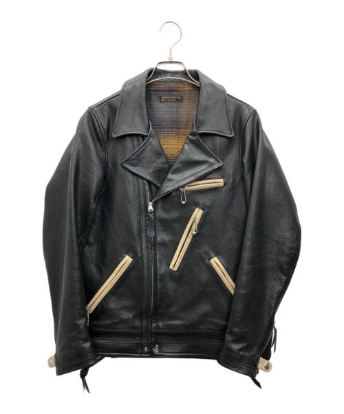 WEST RIDE CYCLE TOGS（ウエストライドサイクルトグス）WEST RIDE CYCLE TOGS (ウエストライドサイクルトグス) レザーライダースジャケット ブラック サイズ:不明の古着・服飾アイテム