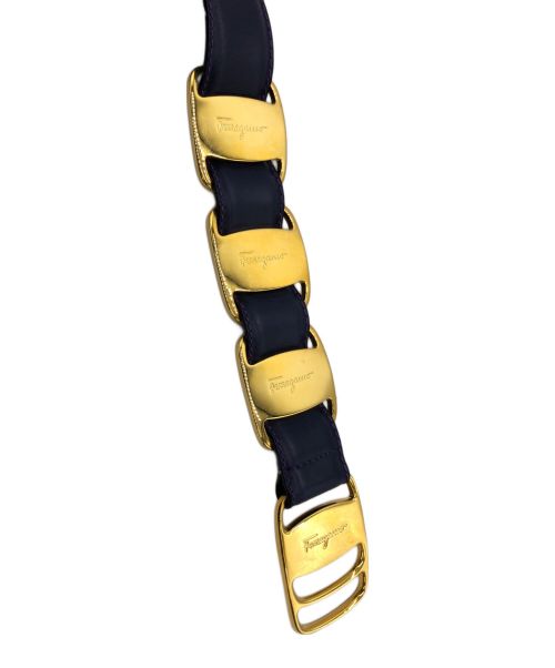 Salvatore Ferragamo（サルヴァトーレ フェラガモ）Salvatore Ferragamo (サルヴァトーレ フェラガモ) ベルト ネイビーの古着・服飾アイテム