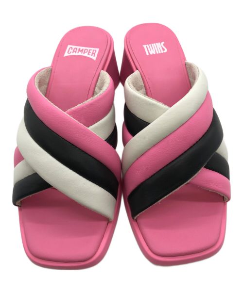 CAMPER（カンペール）CAMPER (カンペール) TWINS (ツインズ) ツインズサンダル ピンク サイズ:36の古着・服飾アイテム