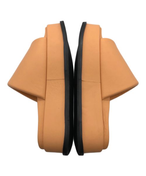 GIULIA TADDEUCCI（ジュリアタデウチ）GIULIA TADDEUCCI (ジュリアタデウチ) プラットフォームサンダル ペールオレンジ サイズ:36の古着・服飾アイテム