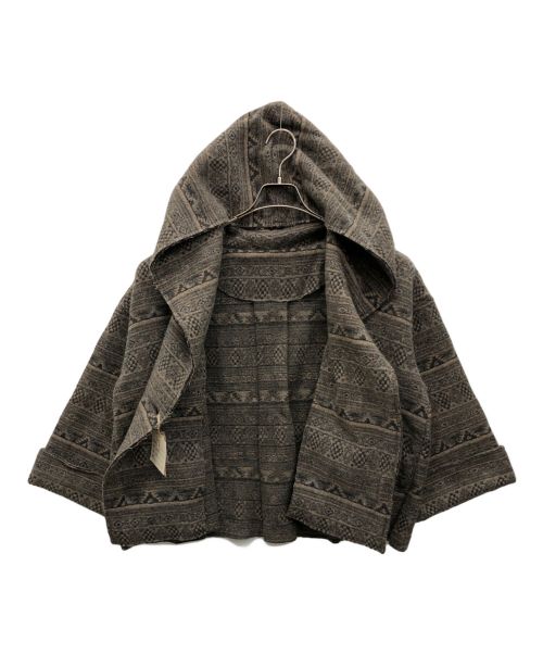 SOIL（ソイル）SOIL (ソイル) ポンチョ グレー サイズ:Fの古着・服飾アイテム