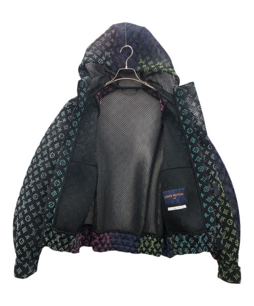 LOUIS VUITTON（ルイ ヴィトン）LOUIS VUITTON (ルイ ヴィトン) グラディエントモノグラムメッシュブルゾン ブラック×グリーン サイズ:50の古着・服飾アイテム