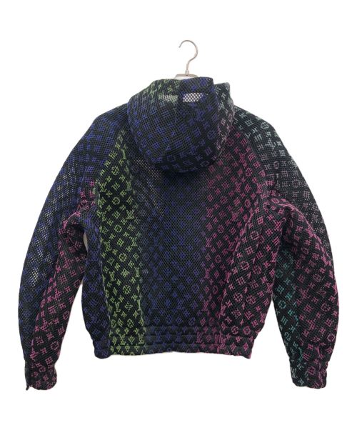LOUIS VUITTON（ルイ ヴィトン）LOUIS VUITTON (ルイ ヴィトン) グラディエントモノグラムメッシュブルゾン ブラック×グリーン サイズ:50の古着・服飾アイテム