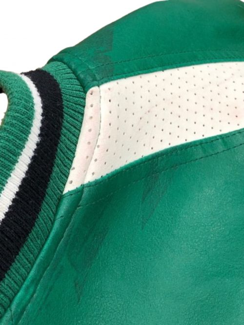 NBA（エヌビーエー）NBA (エヌビーエー) スタジャン グリーン サイズ:Lの古着・服飾アイテム