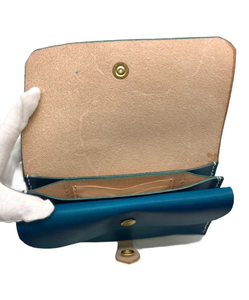 TANGENT LINEAR（テンジント リニア）TANGENT LINEAR (テンジント リニア) オルガン財布 ブルーの古着・服飾アイテム