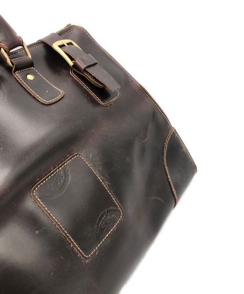 TIDING（タイディング）TIDING (タイディング) レザーボストンバッグ ブラウンの古着・服飾アイテム