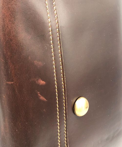 TIDING（タイディング）TIDING (タイディング) レザーボストンバッグ ブラウンの古着・服飾アイテム