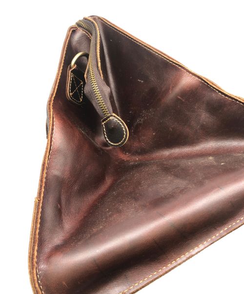 TIDING（タイディング）TIDING (タイディング) レザーボストンバッグ ブラウンの古着・服飾アイテム