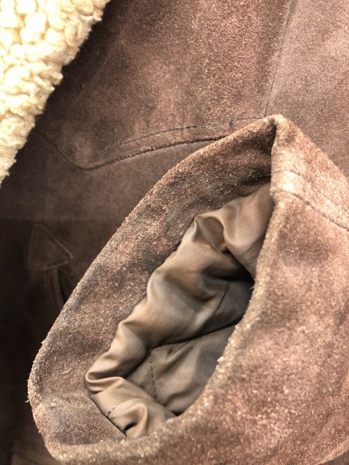 Schott（ショット）Schott (ショット) ムートンコート ブラウン サイズ:40の古着・服飾アイテム