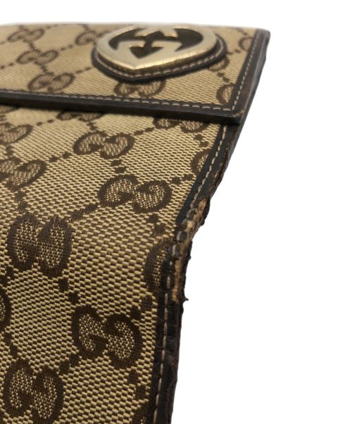 GUCCI（グッチ）GUCCI (グッチ) ラブリーハート Wホック 二つ折り財布の古着・服飾アイテム