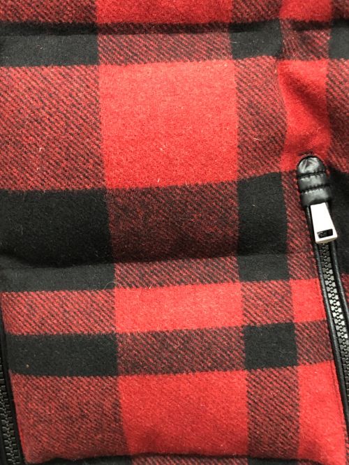 POLO RALPH LAUREN（ポロ・ラルフローレン）POLO RALPH LAUREN (ポロ・ラルフローレン) チェック パデッドジャケット レッド×ブラック サイズ:Mの古着・服飾アイテム