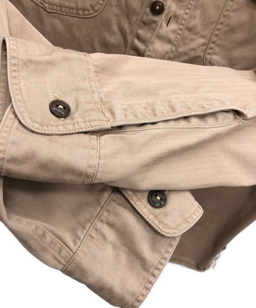 BUZZ RICKSON'S（バズリクソンズ）Buzz Rickson's (バズリクソンズ) ヘリンボーン・ワークシャツ ベージュ サイズ:14-14 1/2の古着・服飾アイテム