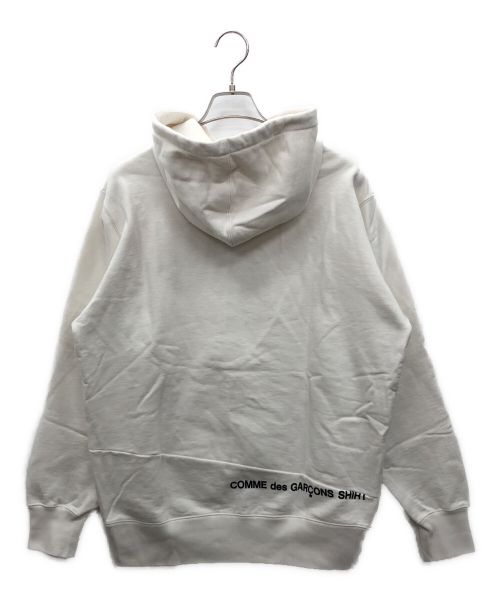 SUPREME（シュプリーム）Supreme (シュプリーム) COMME des GARCONS SHIRT (コムデギャルソンシャツ) SHIRT Split Box Logo Hooded Sweatshirt ホワイト サイズ:Mの古着・服飾アイテム