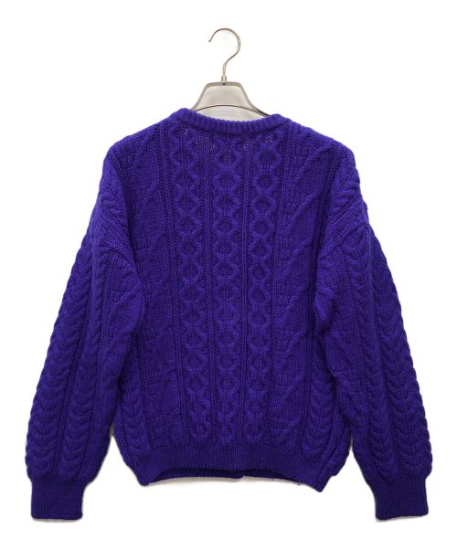 Kerry Traditions（ケリートラディションズ）Kerry Traditions (ケリートラディションズ) ニットカーディガン パープル サイズ:XSの古着・服飾アイテム