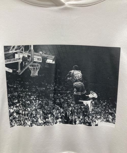 NIKE JORDAN BRAND（ナイキ ジョーダン ブランド）NIKE JORDAN BRAND (ナイキ ジョーダン ブランド) プルオーバーパーカー ホワイト サイズ:Lの古着・服飾アイテム