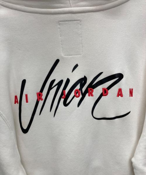 NIKE JORDAN BRAND（ナイキ ジョーダン ブランド）NIKE JORDAN BRAND (ナイキ ジョーダン ブランド) プルオーバーパーカー ホワイト サイズ:Lの古着・服飾アイテム