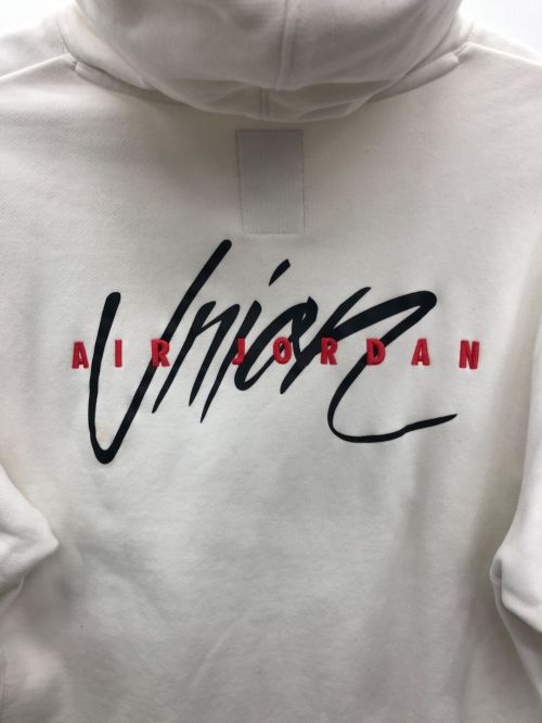NIKE JORDAN BRAND（ナイキ ジョーダン ブランド）NIKE JORDAN BRAND (ナイキ ジョーダン ブランド) プルオーバーパーカー ホワイト サイズ:Lの古着・服飾アイテム