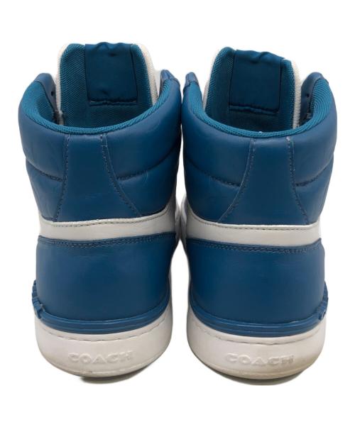 COACH（コーチ）COACH (コーチ) ハイカットスニーカー ブルー サイズ:42の古着・服飾アイテム