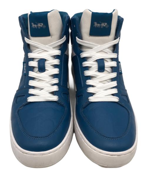 COACH（コーチ）COACH (コーチ) ハイカットスニーカー ブルー サイズ:42の古着・服飾アイテム