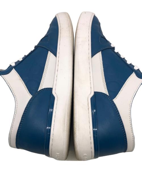 COACH（コーチ）COACH (コーチ) ハイカットスニーカー ブルー サイズ:42の古着・服飾アイテム