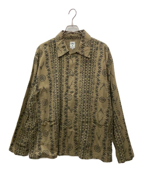 South2 West8（サウスツー ウエストエイト）South2 West8 (サウスツー ウエストエイト) シャツ カーキ サイズ:Ｍの古着・服飾アイテム