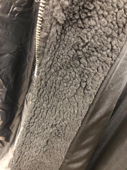 β（ベータ）β (ベータ) トスカーナボア×タフタ ニットポケット付きパーカ ブラック サイズ:Mの古着・服飾アイテム