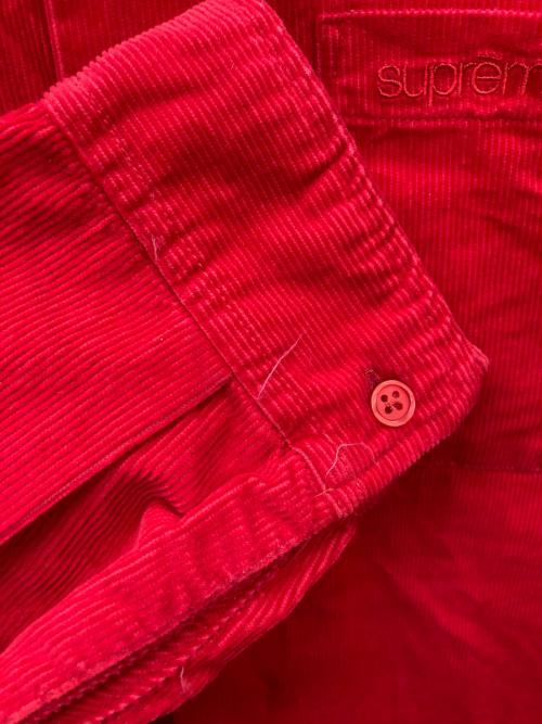 SUPREME（シュプリーム）Supreme (シュプリーム) コーデュロイシャツ レッド サイズ:XLの古着・服飾アイテム