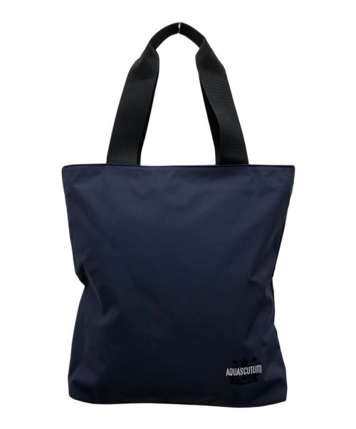 Aquascutum（アクアスキュータム）Aquascutum (アクアスキュータム) レイントートバッグ ネイビーの古着・服飾アイテム