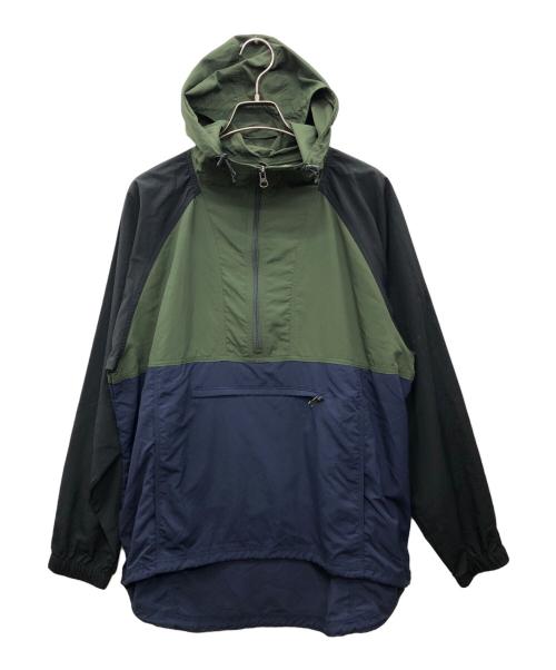 Mt. Rainier Design（マウントレイニアデザイン）Mt. Rainier Design (マウントレイニアデザイン) アノラックパーカー カーキ×ネイビー サイズ:Mの古着・服飾アイテム