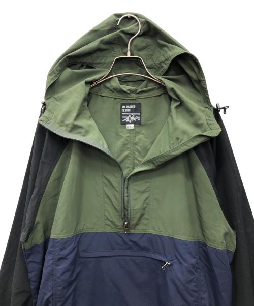Mt. Rainier Design（マウントレイニアデザイン）Mt. Rainier Design (マウントレイニアデザイン) アノラックパーカー カーキ×ネイビー サイズ:Mの古着・服飾アイテム