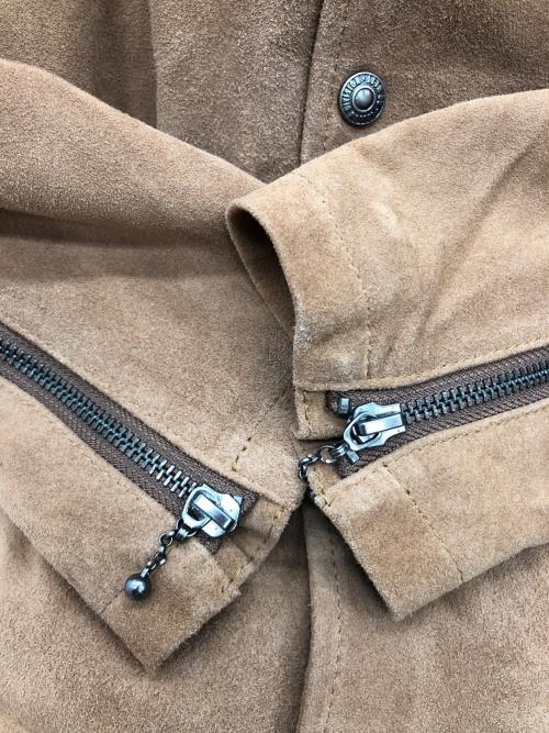 GOWEST（ゴーウェスト）GOWEST (ゴーウェスト) ダブルライダースジャケット ブラウン サイズ:Sの古着・服飾アイテム