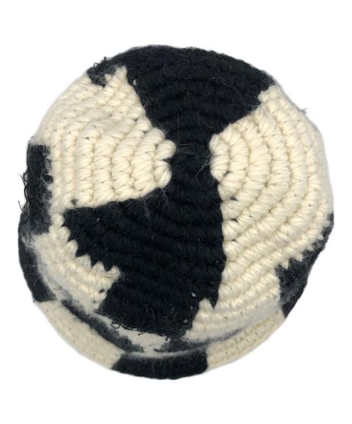 stussy（ステューシー）stussy (ステューシー) Checker Knit Bucket Hat ブラック×ホワイトの古着・服飾アイテム