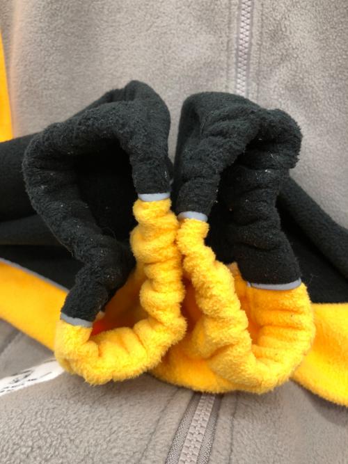 BILLIONAIRE BOYS CLUB（ビリオネアボーイズクラブ）BILLIONAIRE BOYS CLUB (ビリオネアボーイズクラブ) フリースジャケット ブラック×イエロー サイズ:XLの古着・服飾アイテム