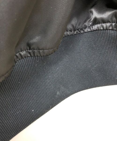 DISCOVERED（ディスカバード）DISCOVERED (ディスカバード) CROCHET SLEEVE MA-1 ブラック サイズ:3の古着・服飾アイテム