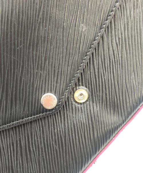 LOUIS VUITTON（ルイ ヴィトン）LOUIS VUITTON (ルイ ヴィトン) ポシェット ブラック×ピンクの古着・服飾アイテム