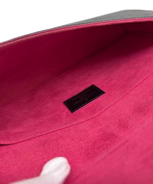 LOUIS VUITTON（ルイ ヴィトン）LOUIS VUITTON (ルイ ヴィトン) ポシェット ブラック×ピンクの古着・服飾アイテム