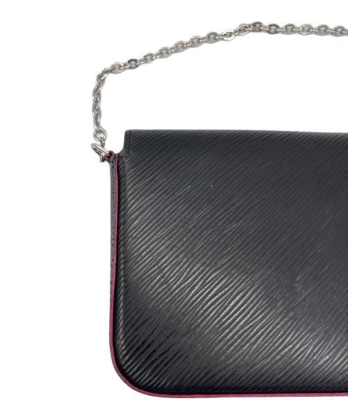 LOUIS VUITTON（ルイ ヴィトン）LOUIS VUITTON (ルイ ヴィトン) ポシェット ブラック×ピンクの古着・服飾アイテム