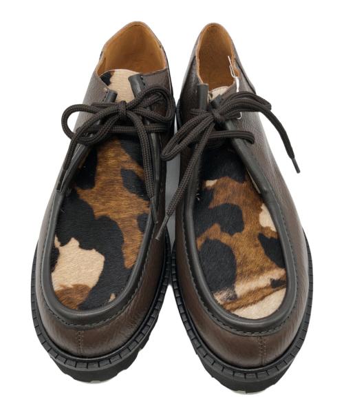 CORSO ROMA 9（コルソローマノーヴェ）CORSO ROMA 9 (コルソローマノーヴェ) 23区 (ニジュウサンク) チャッカーブーツ ブラウン サイズ:36 未使用品の古着・服飾アイテム