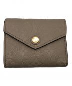 LOUIS VUITTONルイ ヴィトン）の古着「ポルトフォイユ･ゾエ モノグラム・アンプラント」｜グレー