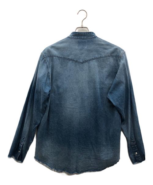 Wrangler（ラングラー）Wrangler (ラングラー) ウエスタンシャツ ブルー サイズ:Sの古着・服飾アイテム