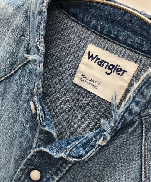 Wrangler（ラングラー）Wrangler (ラングラー) ウエスタンシャツ ブルー サイズ:Sの古着・服飾アイテム