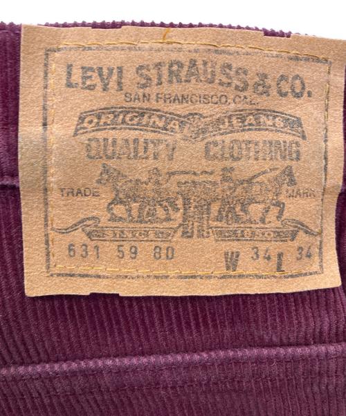 LEVI'S（リーバイス）LEVI'S (リーバイス) コーデュロイパンツ ボルドー サイズ:W34の古着・服飾アイテム