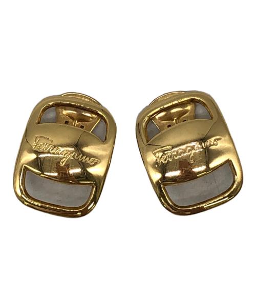 Salvatore Ferragamo（サルヴァトーレ フェラガモ）Salvatore Ferragamo (サルヴァトーレ フェラガモ) イヤリング ゴールドの古着・服飾アイテム