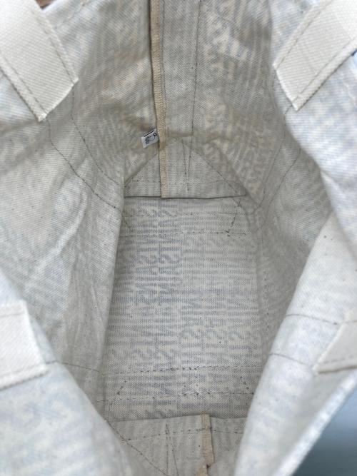 SAINT MICHAEL（セントマイケル）SAINT MICHAEL (セントマイケル) ミニトートバッグ アイボリー×ブルーの古着・服飾アイテム