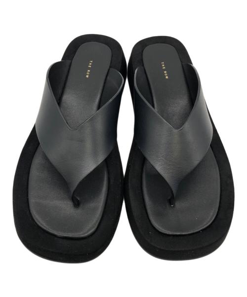 THE ROW（ザ ロウ）THE ROW (ザ ロウ) Ginza スエード サンダル ブラック サイズ:39の古着・服飾アイテム