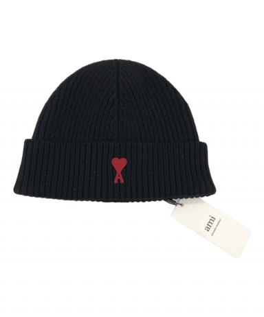 中古・古着通販】AMIPARIS (アミパリス) ニット帽 ブラック 未使用品