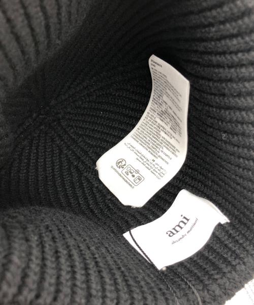 AMIPARIS（アミパリス）AMIPARIS (アミパリス) ニット帽 ブラック 未使用品の古着・服飾アイテム
