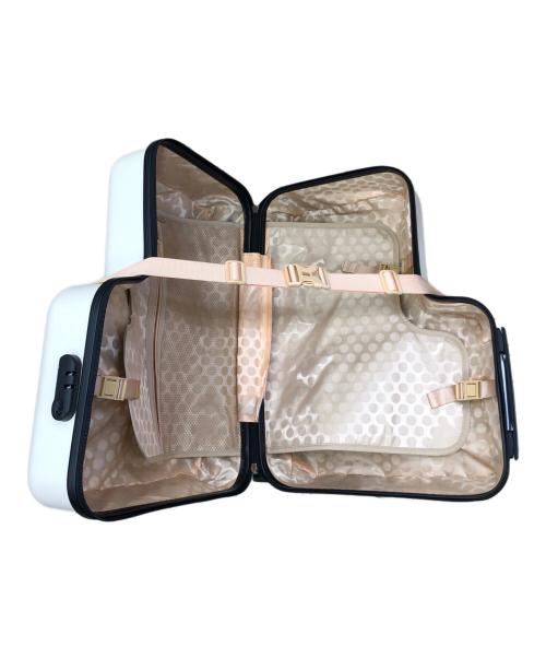 KIDS TRAVEL（キッズトラベル）KIDS TRAVEL (キッズトラベル) 子供が乗れるキャリーケース アイボリーの古着・服飾アイテム