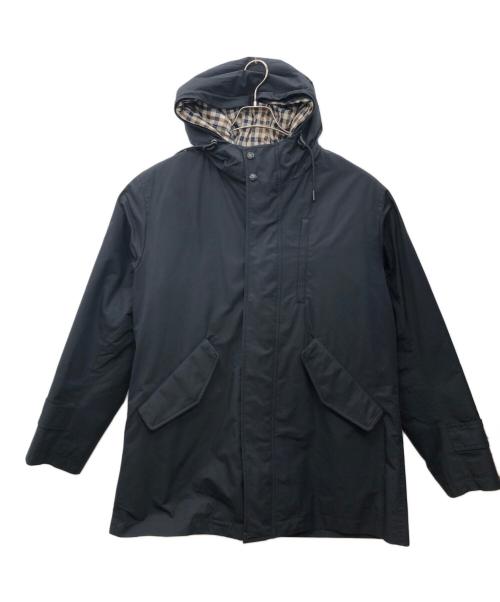 Aquascutum（アクアスキュータム）Aquascutum (アクアスキュータム) ショートモッズコート ネイビー サイズ:38の古着・服飾アイテム